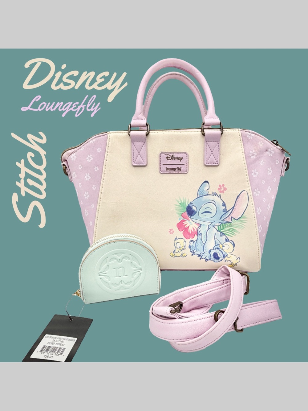 Used Disney Loungefly Lilo & Stitch Duckling Satchel Bag